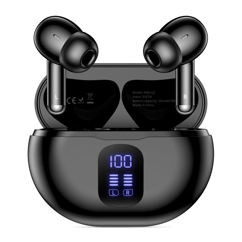 Tech-Protect Tech-Protect Hörlurar In-Ear UltraBoost TWS Svart - Teknikhallen.se