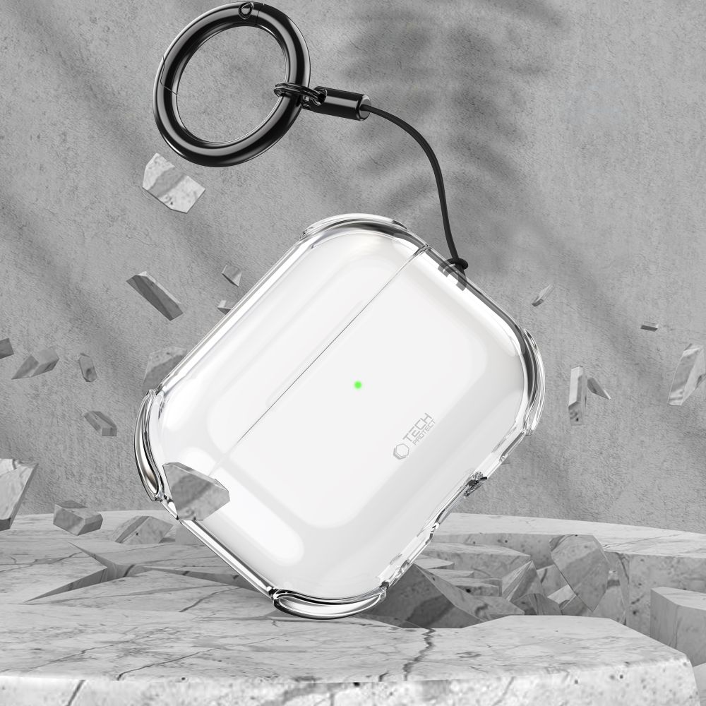 Tech-Protect Tech-Protect AirPods Pro 3 Skal Bounce Transparent - Teknikhallen.se