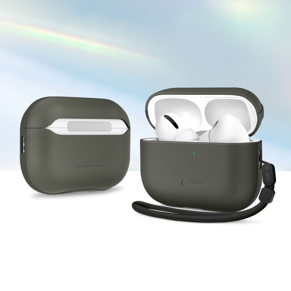 Tech-Protect Tech-Protect AirPods Pro 3 Skal NaturalFit Olive Green - Teknikhallen.se