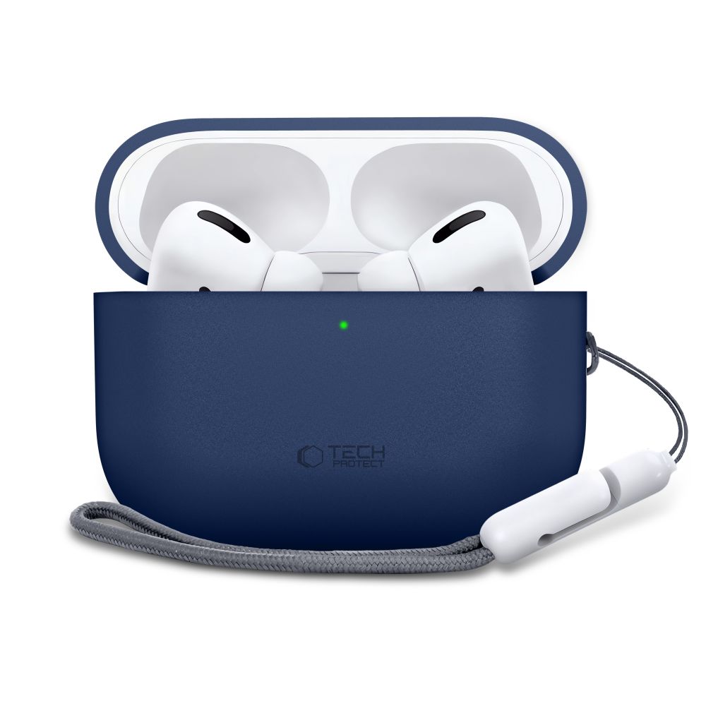 Tech-Protect Tech-Protect AirPods Pro 3 Skal Silicone Navy Blue - Teknikhallen.se