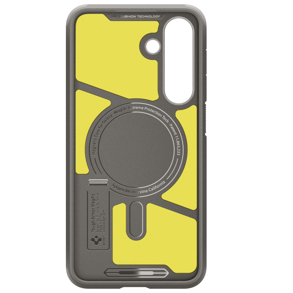 Spigen Spigen Galaxy S25 FE Skal MagSage Tough Armor Gunmetal - Teknikhallen.se