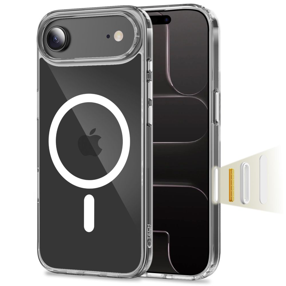 Tech-Protect Tech-Protect iPhone Air Skal MagSafe FlexAir Hybrid Clear - Teknikhallen.se