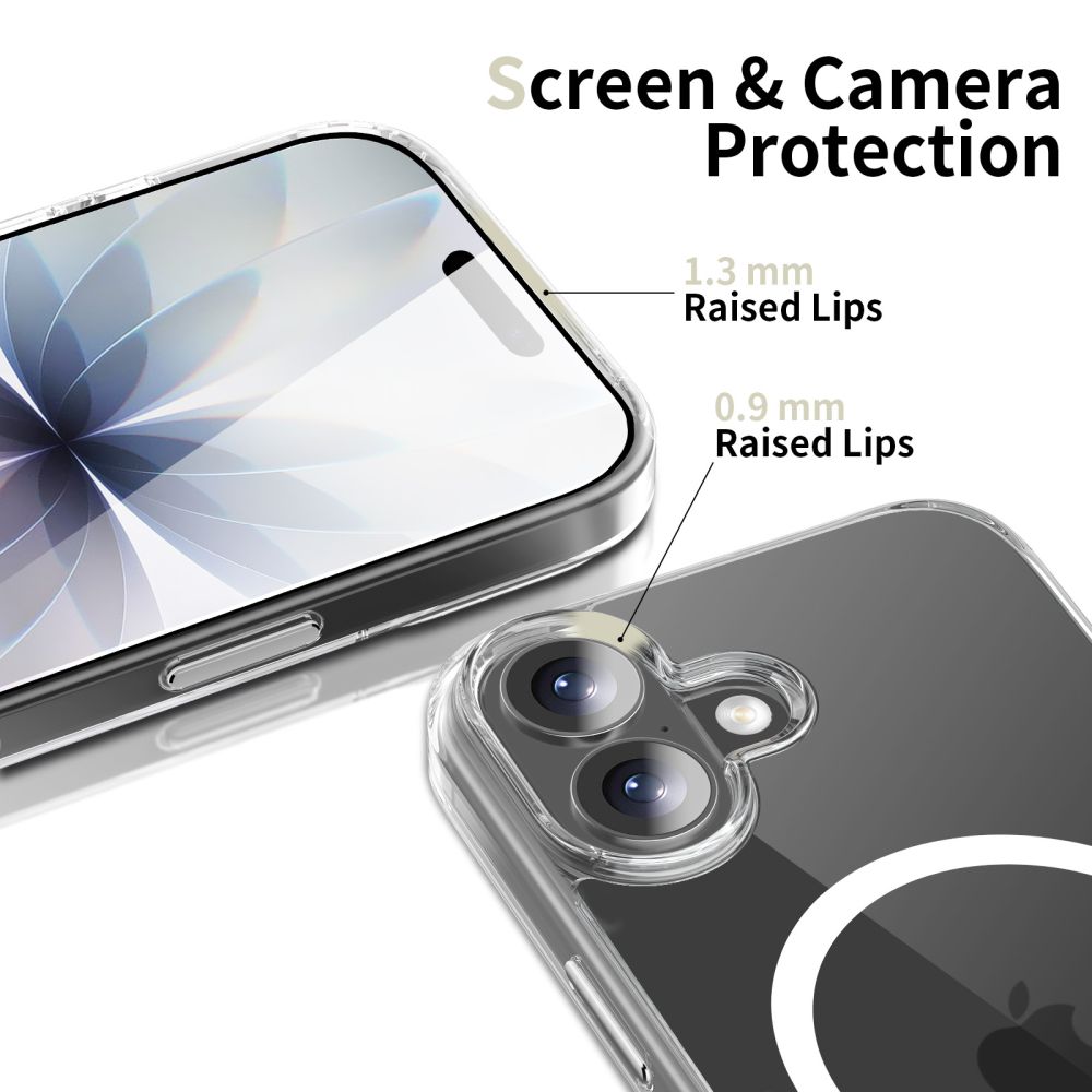 Tech-Protect Tech-Protect iPhone 17 Skal MagSafe FlexAir Hybrid Clear - Teknikhallen.se