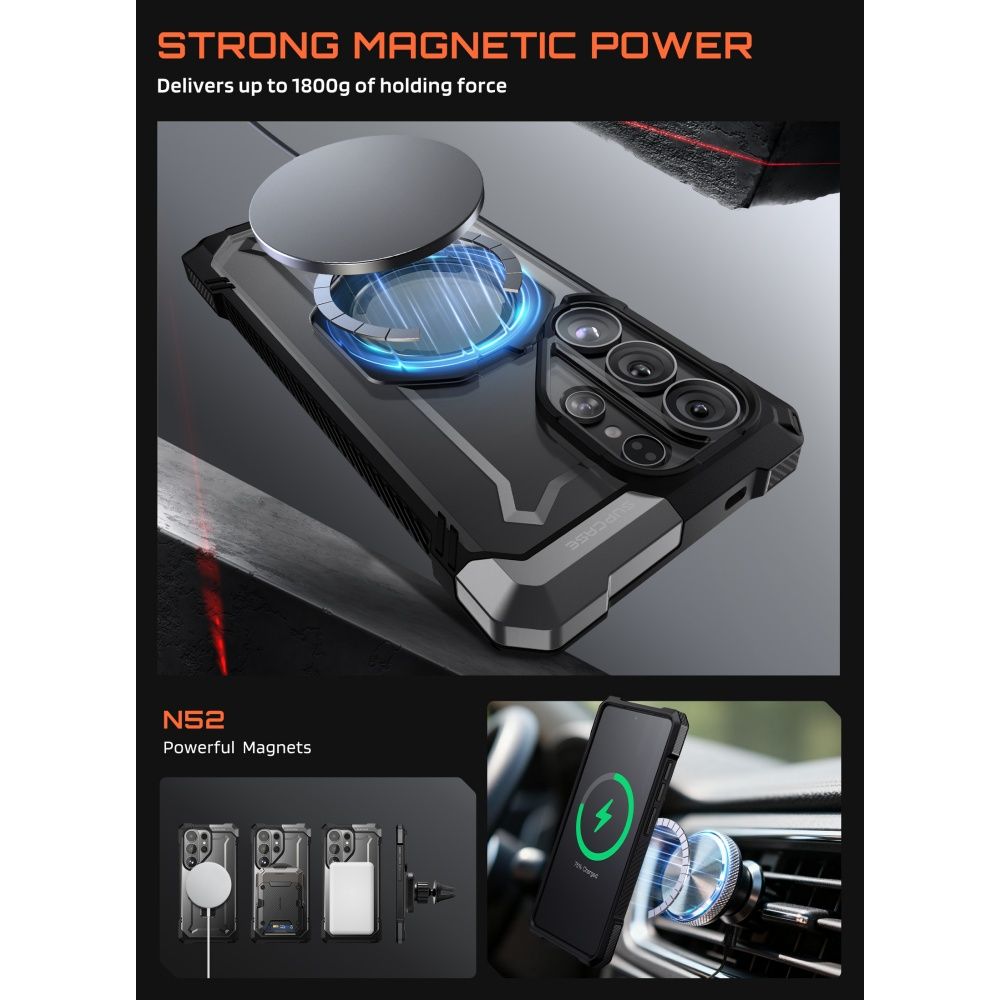 Supcase Supcase Galaxy S26 Ultra Skal MagSafe UB Grip Svart - Teknikhallen.se