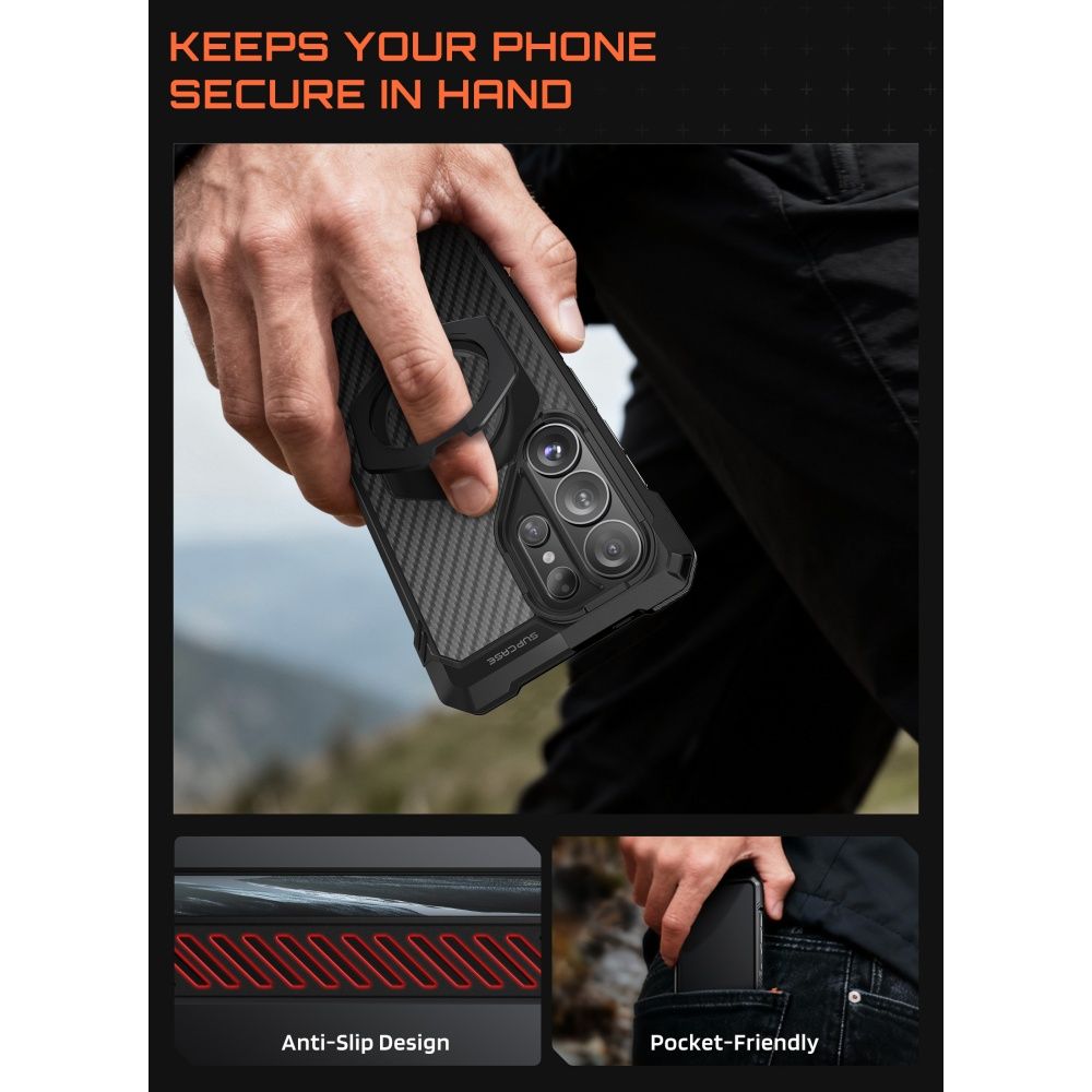 Supcase Supcase Galaxy S26 Ultra Skal MagSafe UB Grip Svart - Teknikhallen.se