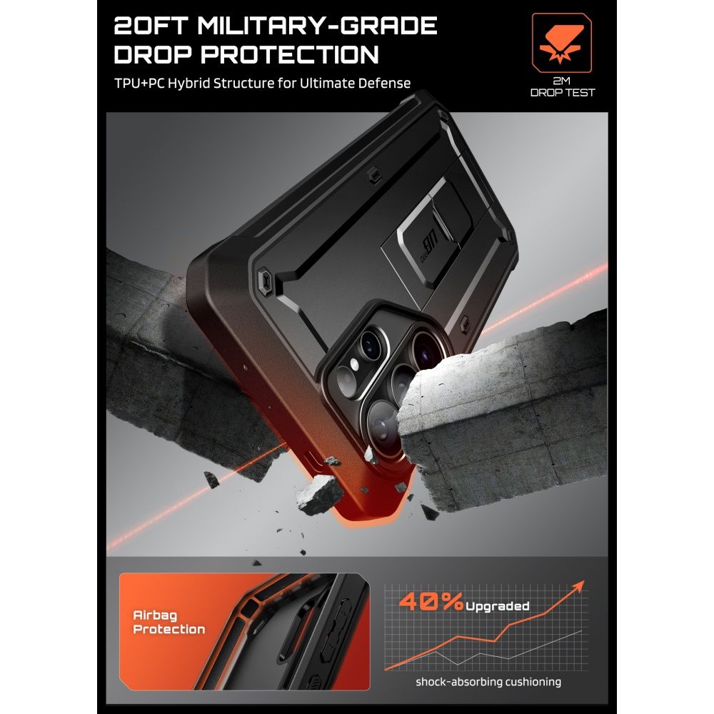 Supcase Supcase Galaxy S26 Ultra Skal Unicorn Beetle Inkl. 2-PACK Skärmskydd - Teknikhallen.se