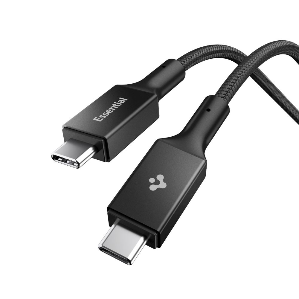 Spigen Spigen 1.5m 240W USB-C - USB-C Kabel Svart - Teknikhallen.se
