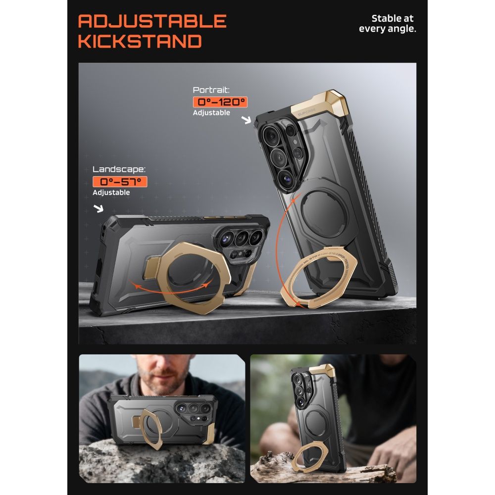 Supcase Supcase Samsung Galaxy S26 Ultra Skal MagSafe UB Grip Desert - Teknikhallen.se