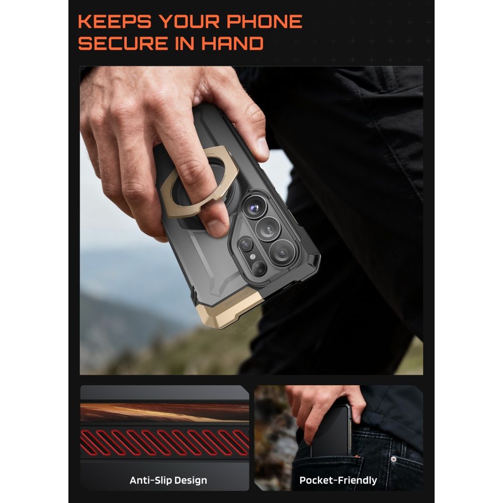 Supcase Supcase Samsung Galaxy S26 Ultra Skal MagSafe UB Grip Desert - Teknikhallen.se