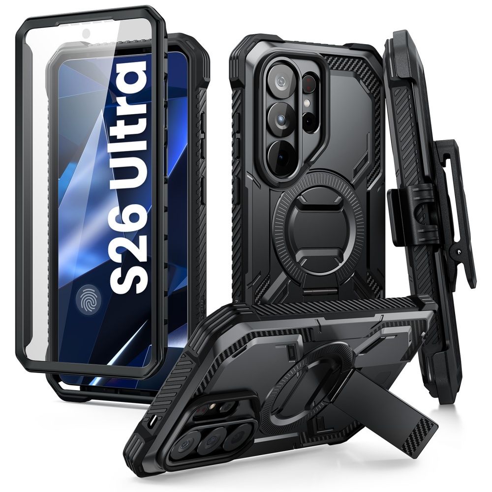 Supcase Supcase Galaxy S26 Ultra Skal MagSafe Iblsn ArmorBox Clip Svart - Teknikhallen.se