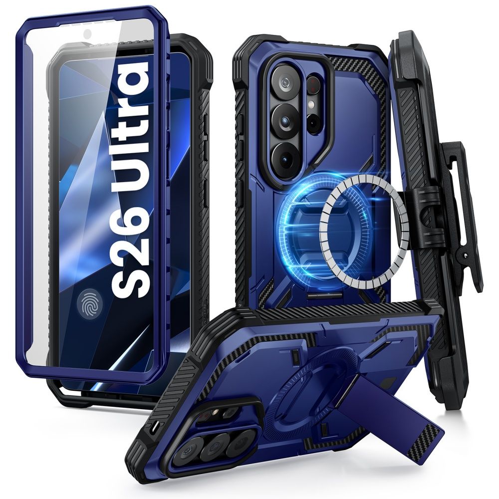 Supcase Supcase Galaxy S26 Ultra Skal MagSafe Iblsn ArmorBox Clip Cobalt - Teknikhallen.se