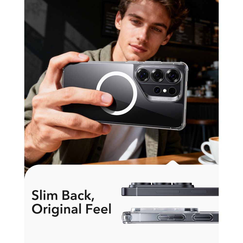 ESR ESR Samsung Galaxy S26 Ultra Skal MagSafe Classic Hybrid Transparent - Teknikhallen.se