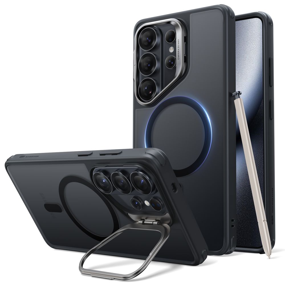 ESR ESR Galaxy S26 Ultra Skal MagSafe Classic Hybrid Kickstand Frosted Black - Teknikhallen.se