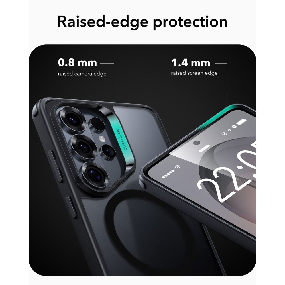 ESR ESR Samsung Galaxy S26 Ultra Skal MagSafe Classic Hybrid Frosted Black - Teknikhallen.se