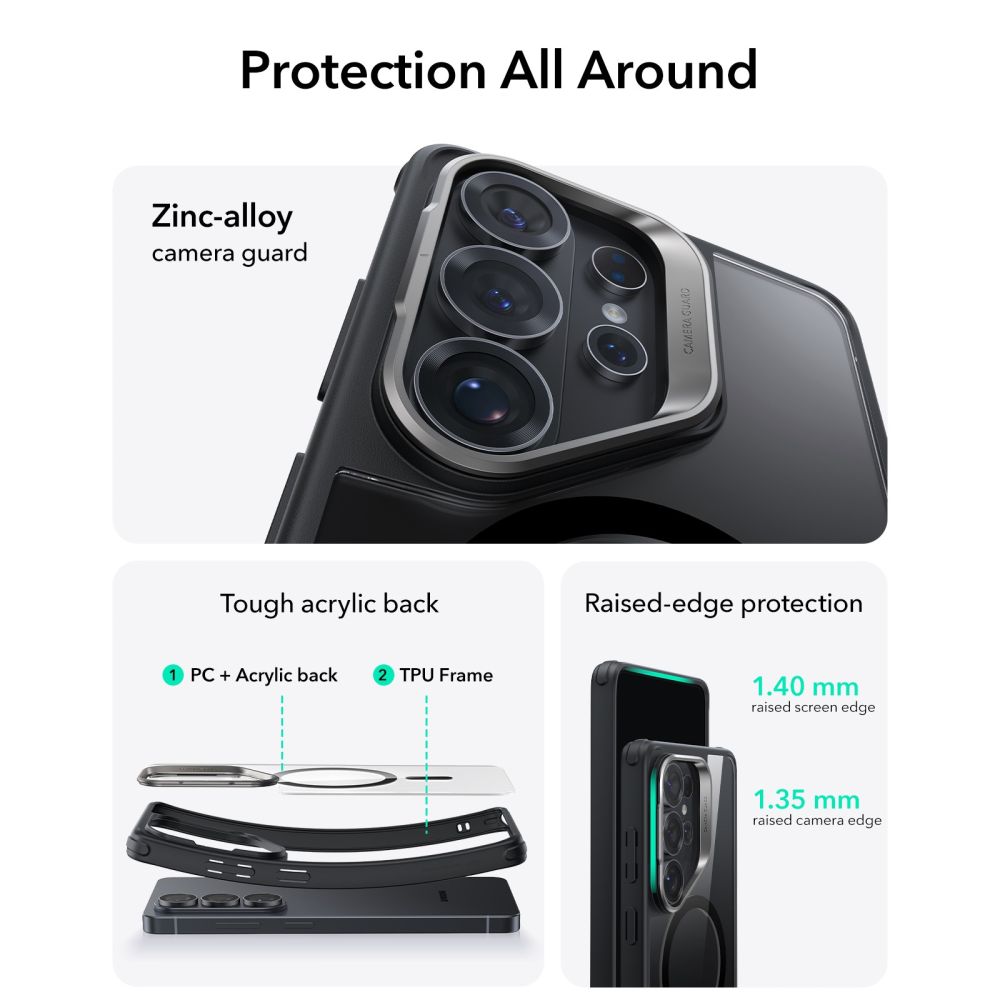 ESR ESR Samsung Galaxy S26 Ultra Skal MagSafe Classic Hybrid Kickstand - Teknikhallen.se