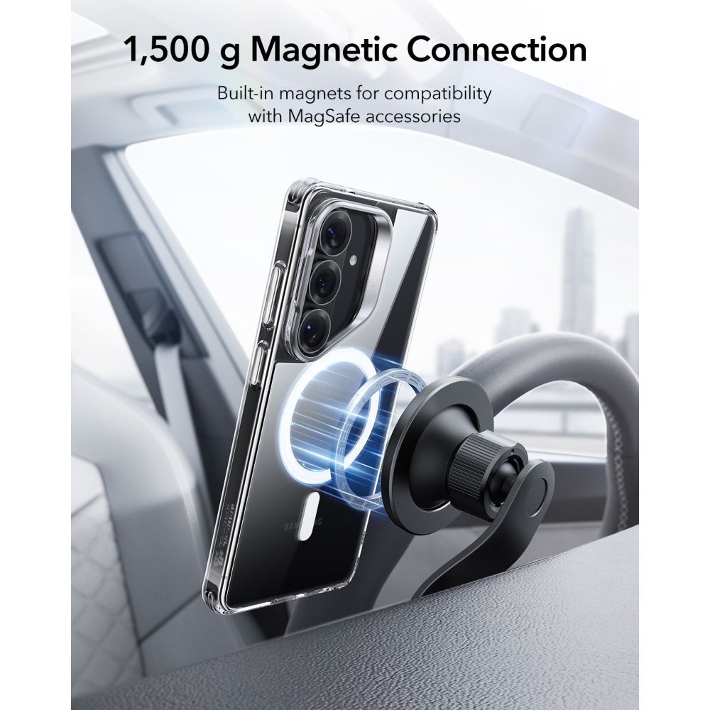 ESR ESR Galaxy S26 Skal MagSafe Classic Hybrid Kickstand Transparent - Teknikhallen.se