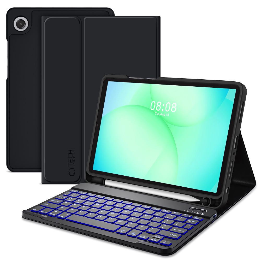 Tech-Protect Tech-Protect Galaxy Tab A11 Plus/A9 Plus Fodral SC Tangentbord Svart - Teknikhallen.se