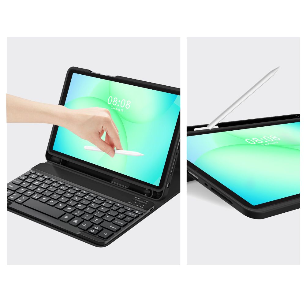 Tech-Protect Tech-Protect Galaxy Tab A11 Plus/A9 Plus Fodral SC Tangentbord Svart - Teknikhallen.se