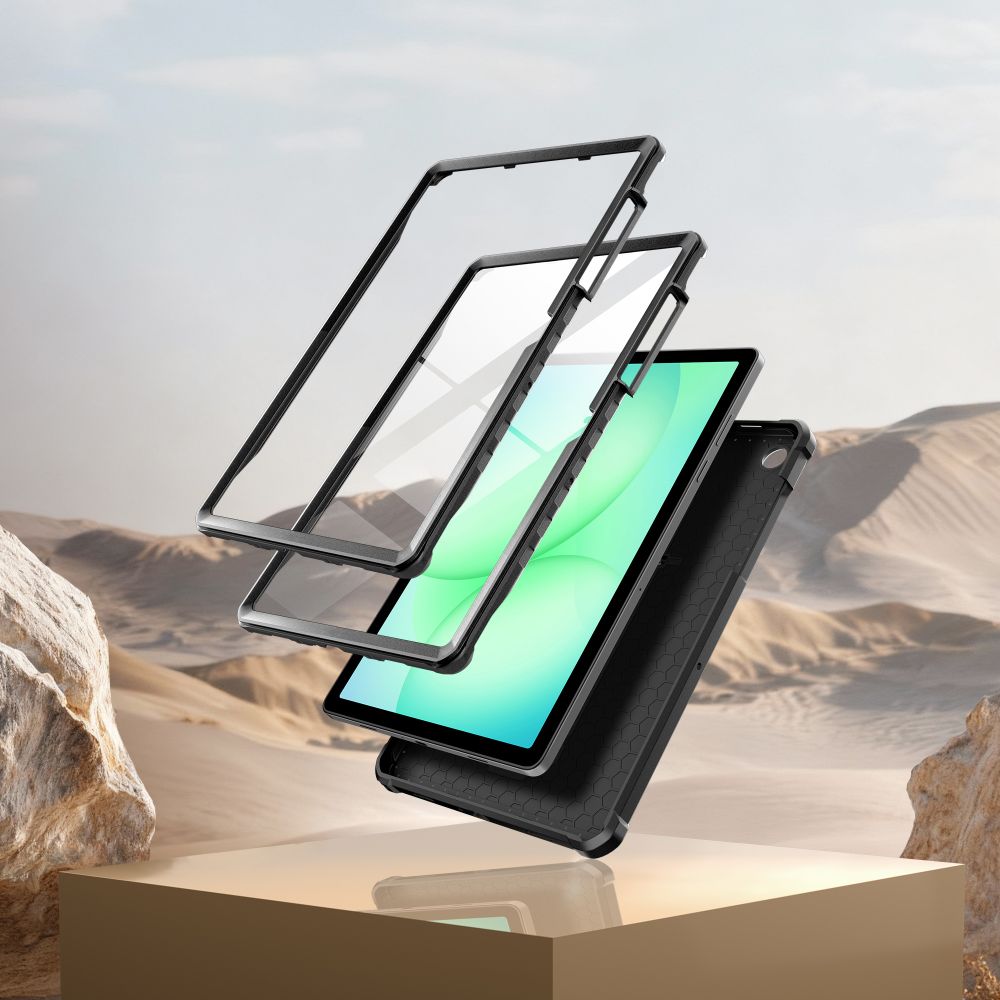 Tech-Protect Tech-Protect Galaxy Tab A11 Plus/A9 Plus 2-SET Skal Kevlar Pro Svart - Teknikhallen.se