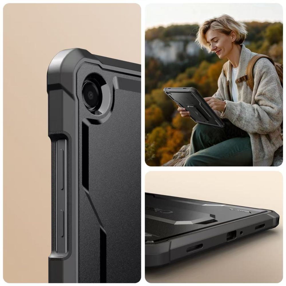 Tech-Protect Tech-Protect Galaxy Tab A11 Plus/A9 Plus 2-SET Skal Kevlar Pro Svart - Teknikhallen.se