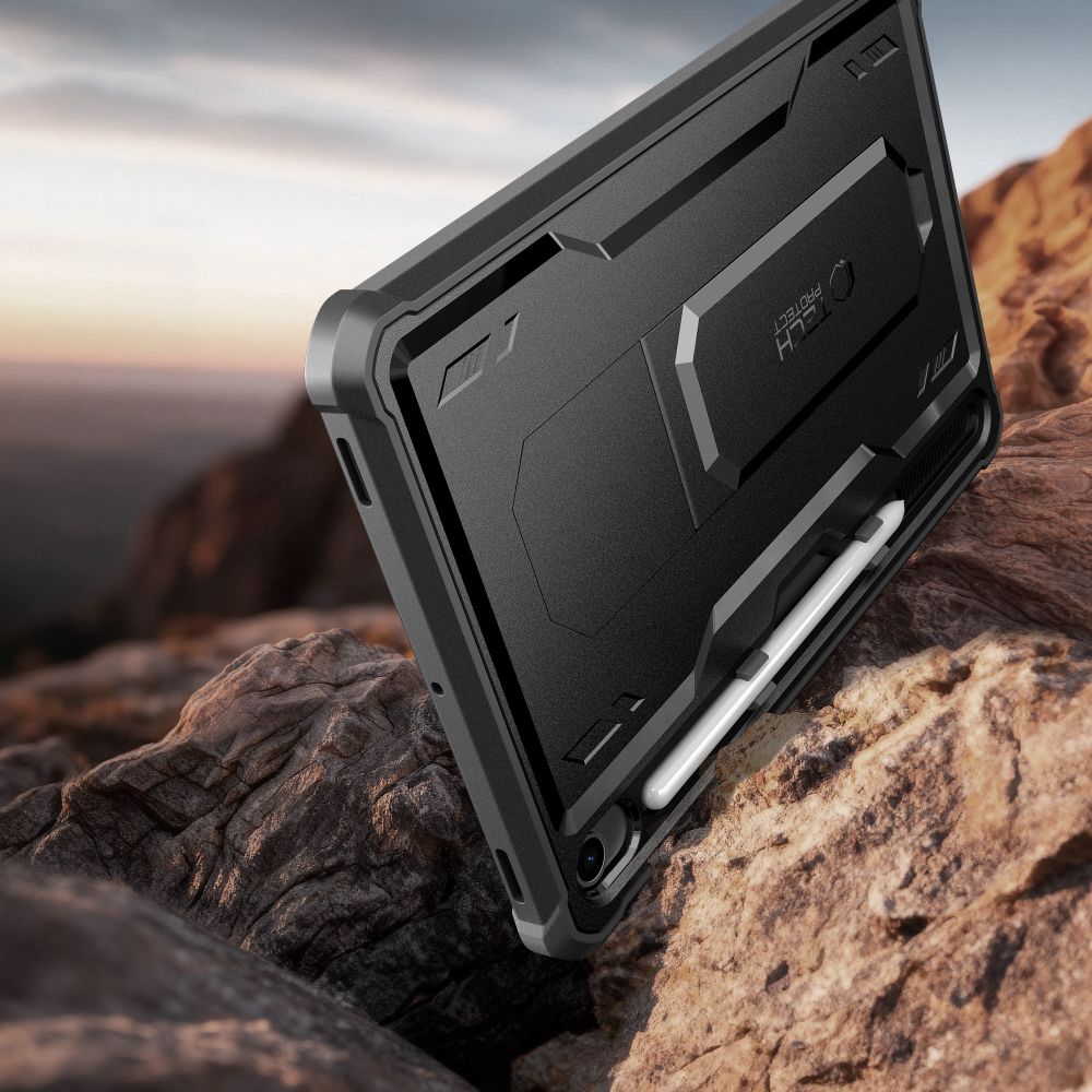 Tech-Protect Tech-Protect Galaxy Tab S10 Lite/S10 FE/S9 2-SET Skal Kevlar Pro Svart - Teknikhallen.se