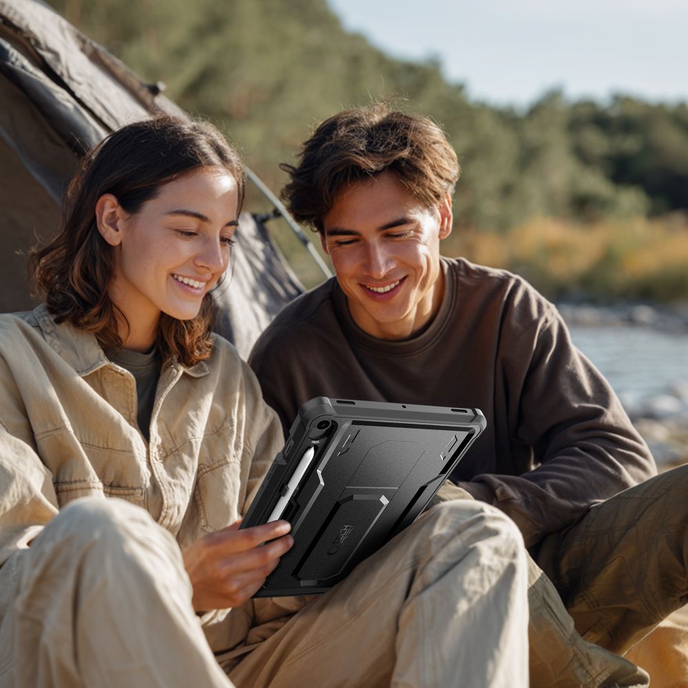 Tech-Protect Tech-Protect Galaxy Tab S10 Lite/S10 FE/S9 2-SET Skal Kevlar Pro Svart - Teknikhallen.se