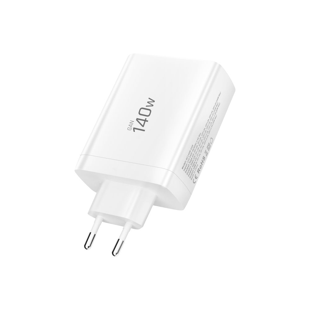 Tech-Protect Tech-Protect 140W Väggladdare PD QC3.0 USB-C/USB-A Vit - Teknikhallen.se