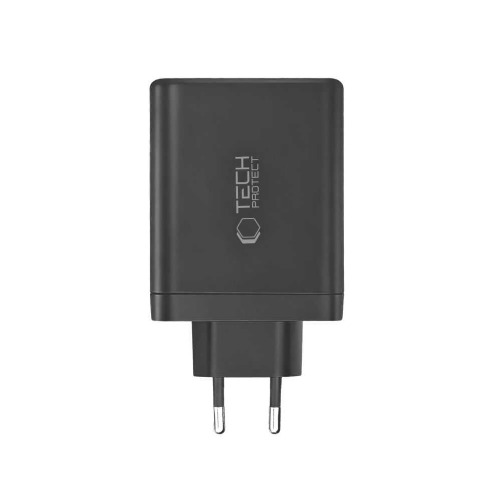 Tech-Protect Tech-Protect 140W Väggladdare PD QC3.0 USB-C/USB-A Svart - Teknikhallen.se