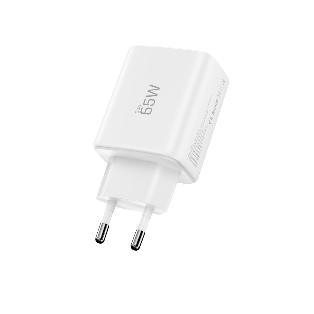 Tech-Protect Tech-Protect 65W Väggladdare PD QC3.0 USB-C / USB-A Vit - Teknikhallen.se
