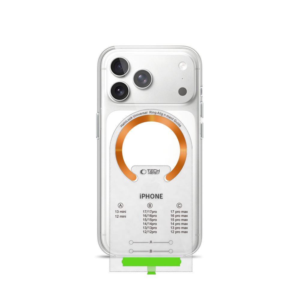 Tech-Protect Tech-Protect 2-PACK Magnetisk MagSafe Ring Svart/Cosmic Orange - Teknikhallen.se