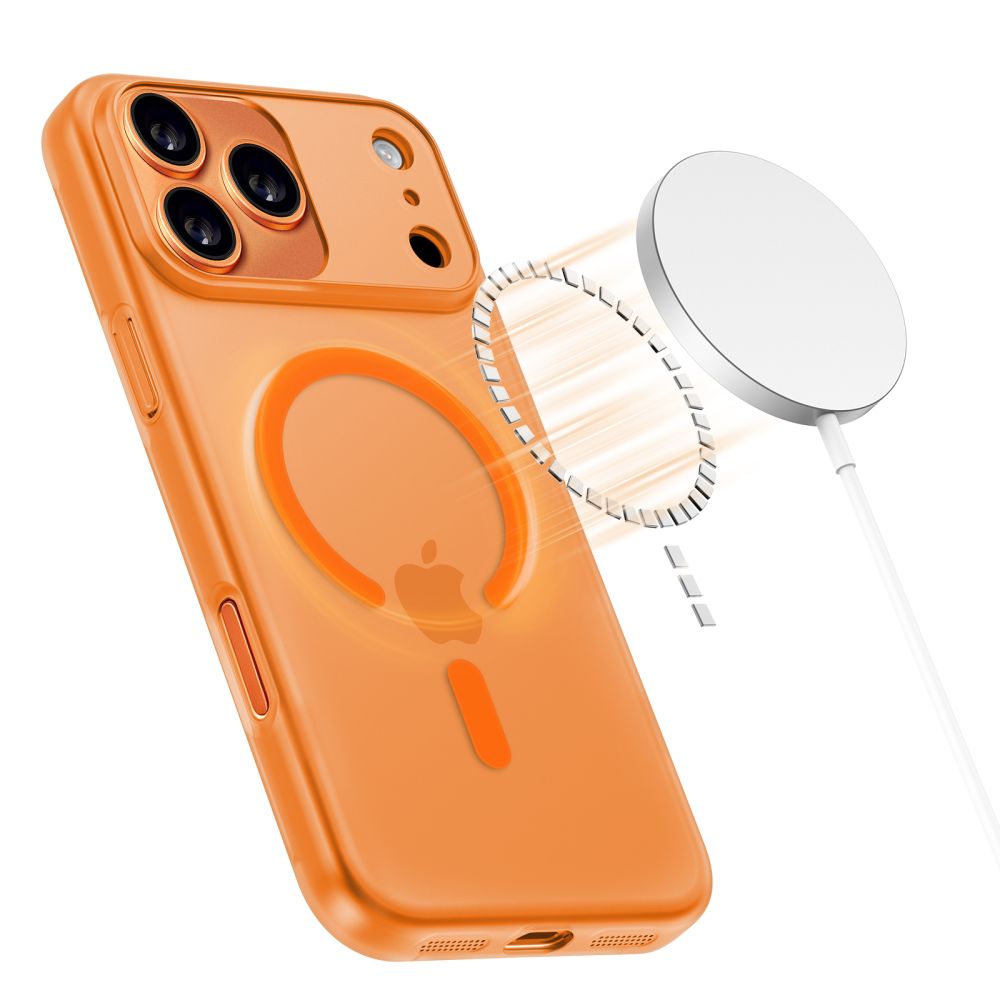 Tech-Protect Tech-Protect iPhone 17 Pro Skal MagSafe MagSlim Cosmic Orange - Teknikhallen.se