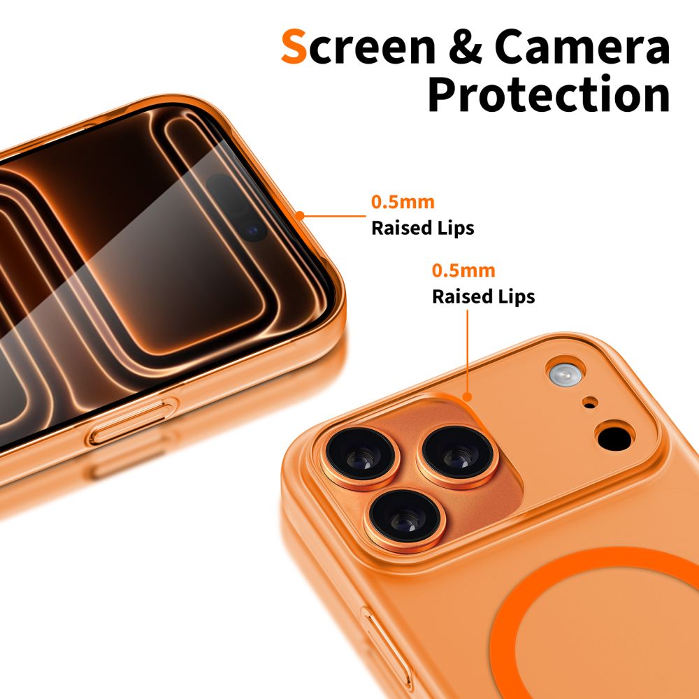 Tech-Protect Tech-Protect iPhone 17 Pro Skal MagSafe MagSlim Cosmic Orange - Teknikhallen.se