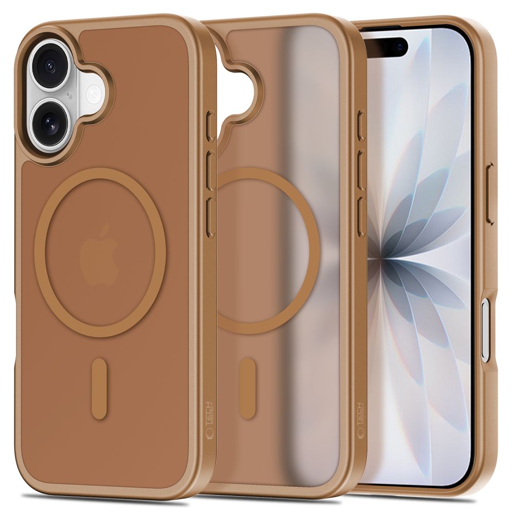 Tech-Protect Tech-Protect iPhone 17 Skal MagSafe BasicMag Matte Brown - Teknikhallen.se