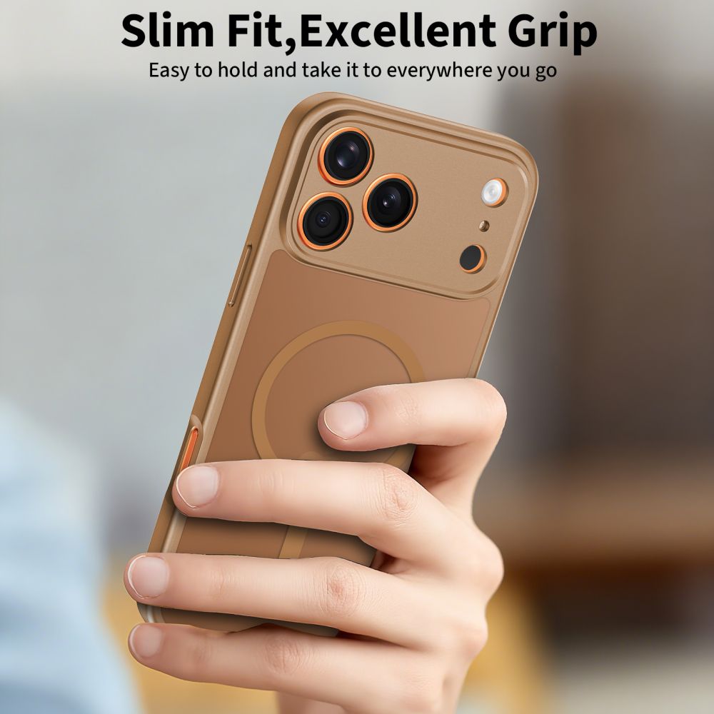 Tech-Protect Tech-Protect iPhone 17 Pro Max Skal MagSafe BasicMag Matte Brown - Teknikhallen.se