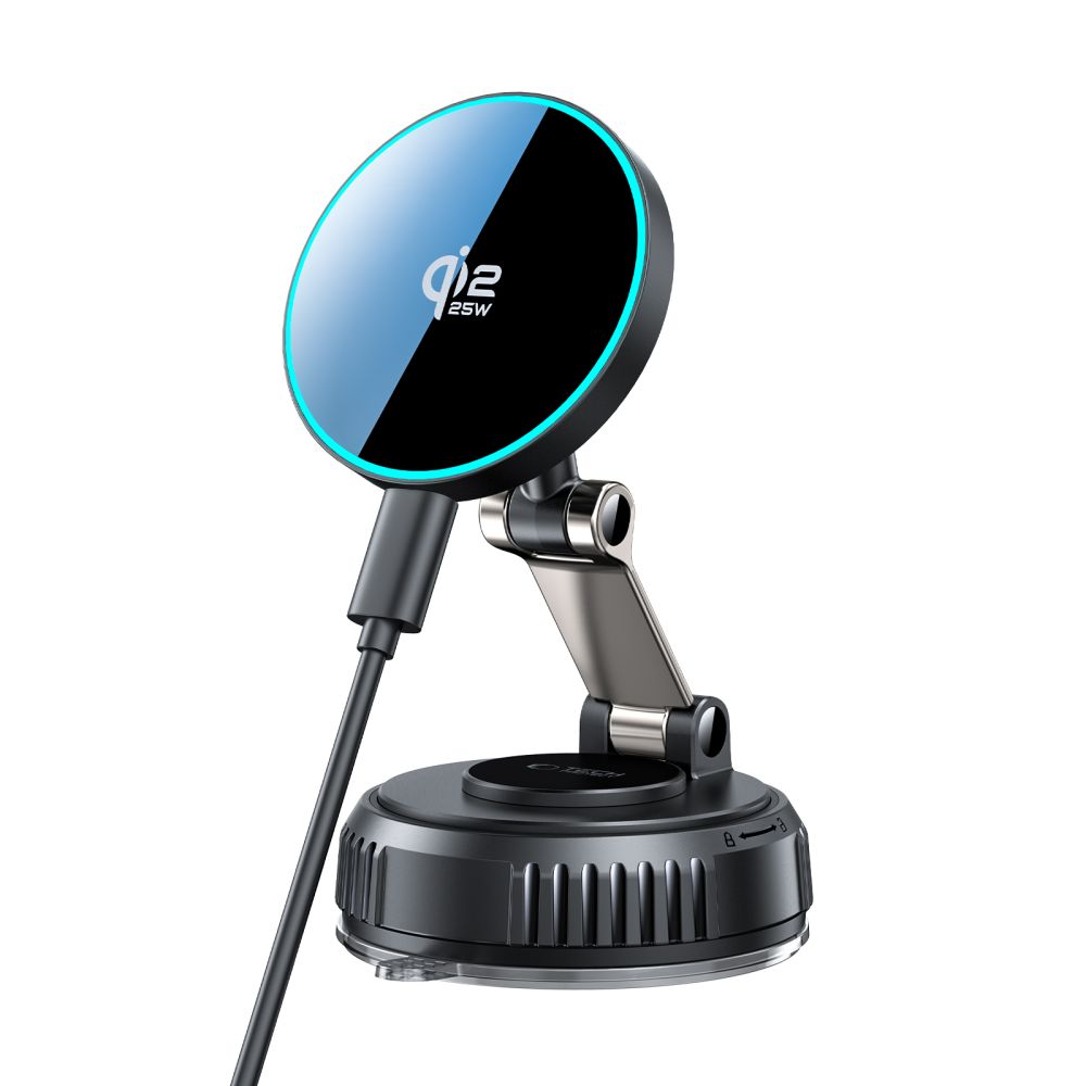 Tech-Protect Tech-Protect 25W Qi2.2 Magnetisk MagSafe Billaddare Svart - Teknikhallen.se