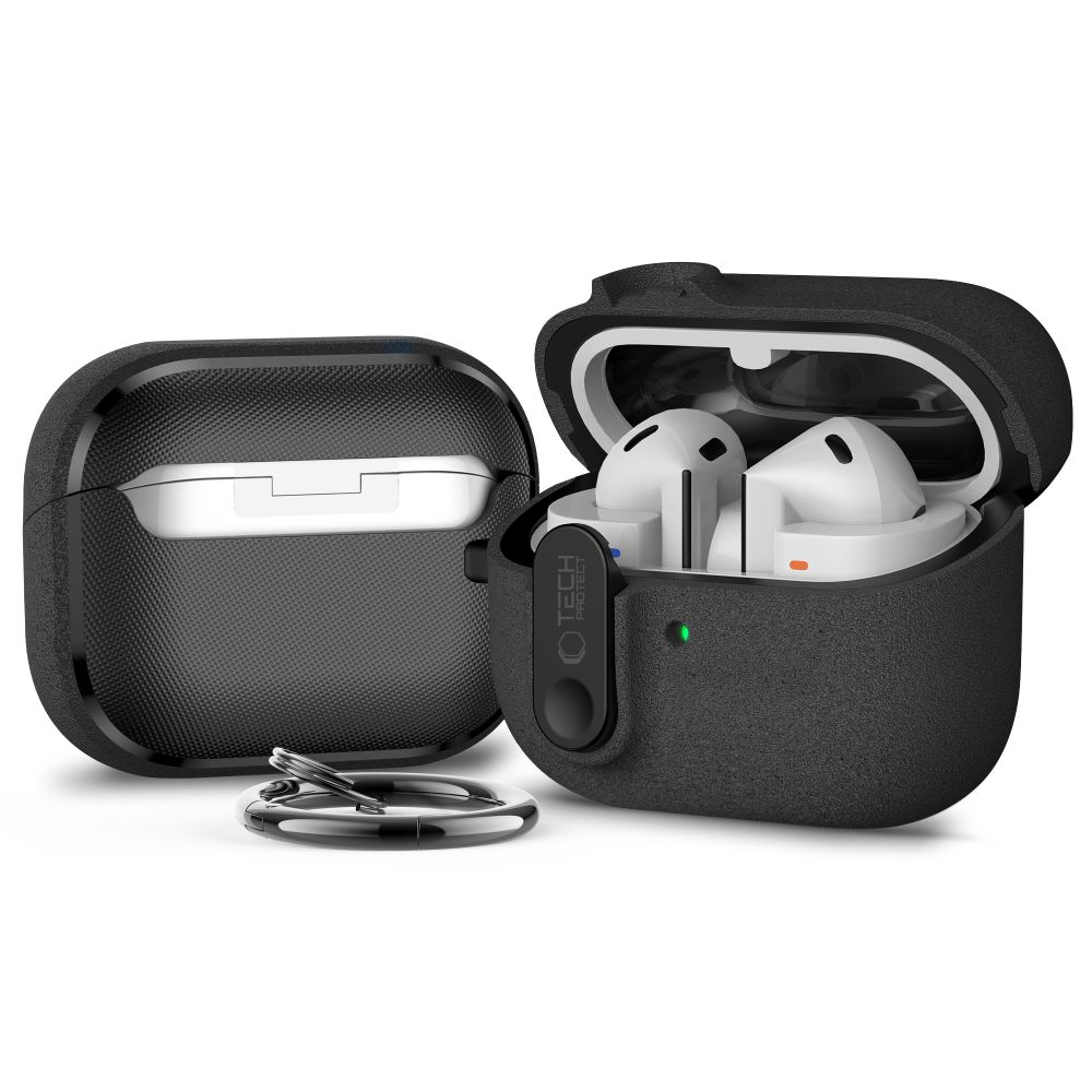 Tech-Protect Tech-Protect Galaxy Buds 3/3 Pro/3 FE Skal Slim Hook Svart - Teknikhallen.se