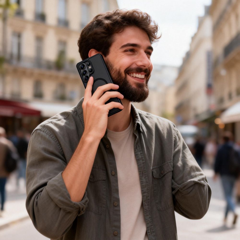 Tech-Protect Tech-Protect Galaxy S26 Ultra Skal MagSafe MagMat Svart - Teknikhallen.se