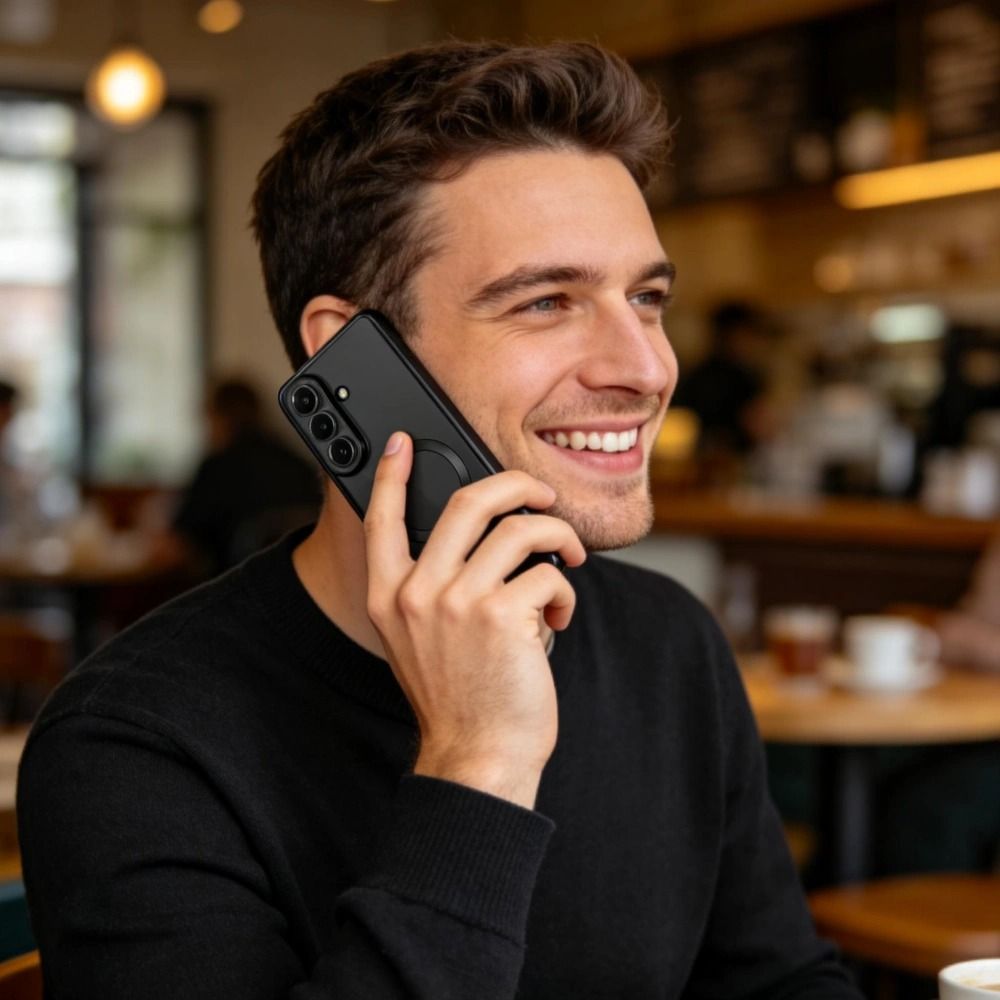 Tech-Protect Tech-Protect Galaxy S26 Skal MagSafe MagFlex Shiny Black - Teknikhallen.se