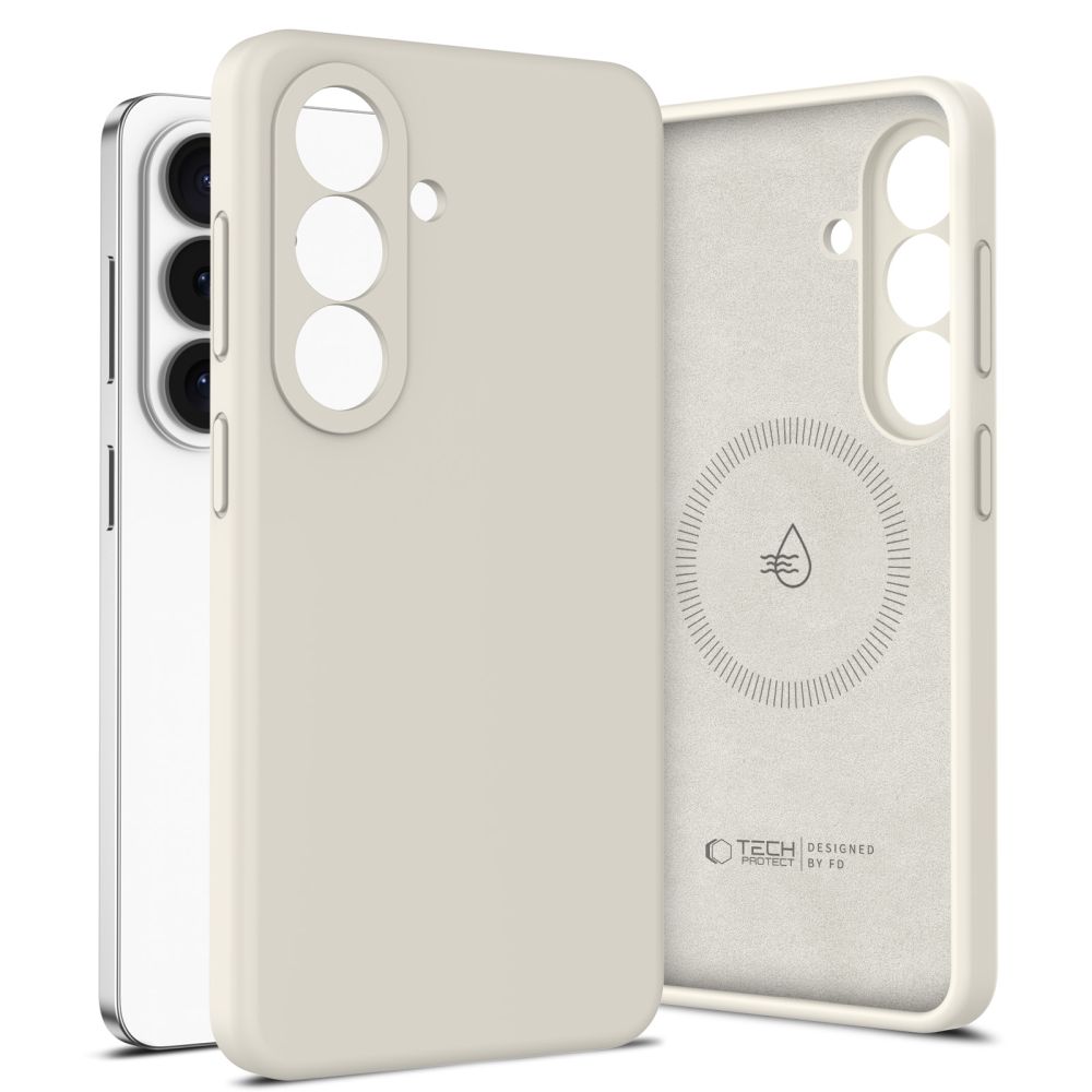 Tech-Protect Tech-Protect Galaxy S26 Skal MagSafe Silicone Cosmic Latte - Teknikhallen.se