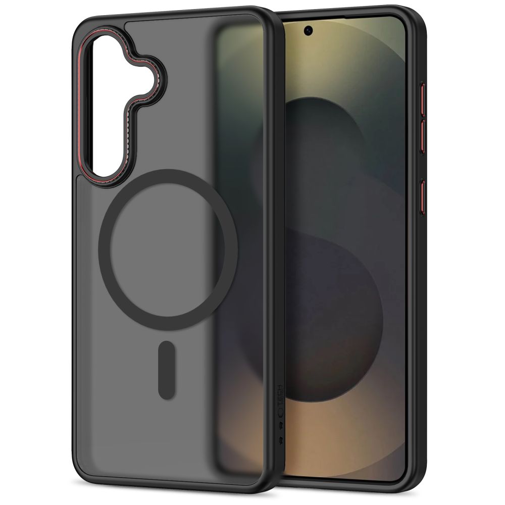 Tech-Protect Tech-Protect Galaxy S26 Plus Skal MagSafe MagCam Svart/Röd - Teknikhallen.se
