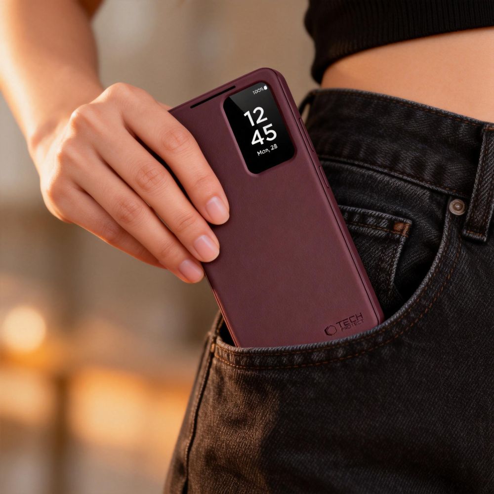 Tech-Protect Tech-Protect Galaxy S26 Fodral Smart Wallet Mulberry - Teknikhallen.se