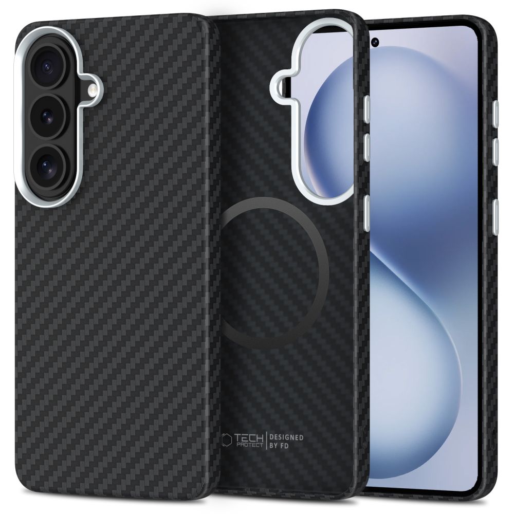 Tech-Protect Tech-Protect Galaxy S26 Skal MagSafe ION Carbon Svart - Teknikhallen.se
