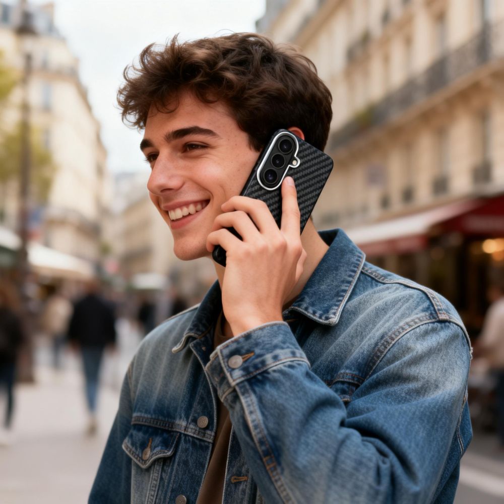 Tech-Protect Tech-Protect Galaxy S26 Skal MagSafe ION Carbon Svart - Teknikhallen.se