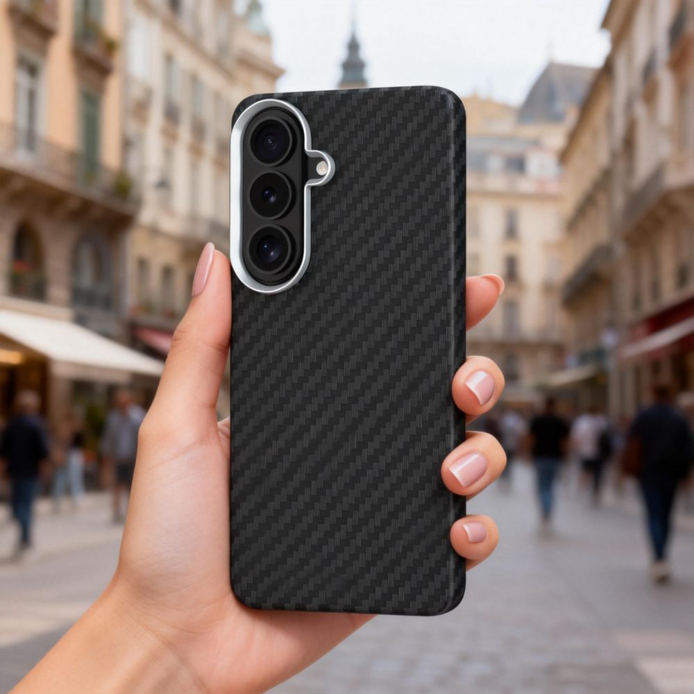 Tech-Protect Tech-Protect Galaxy S26 Skal MagSafe ION Carbon Svart - Teknikhallen.se