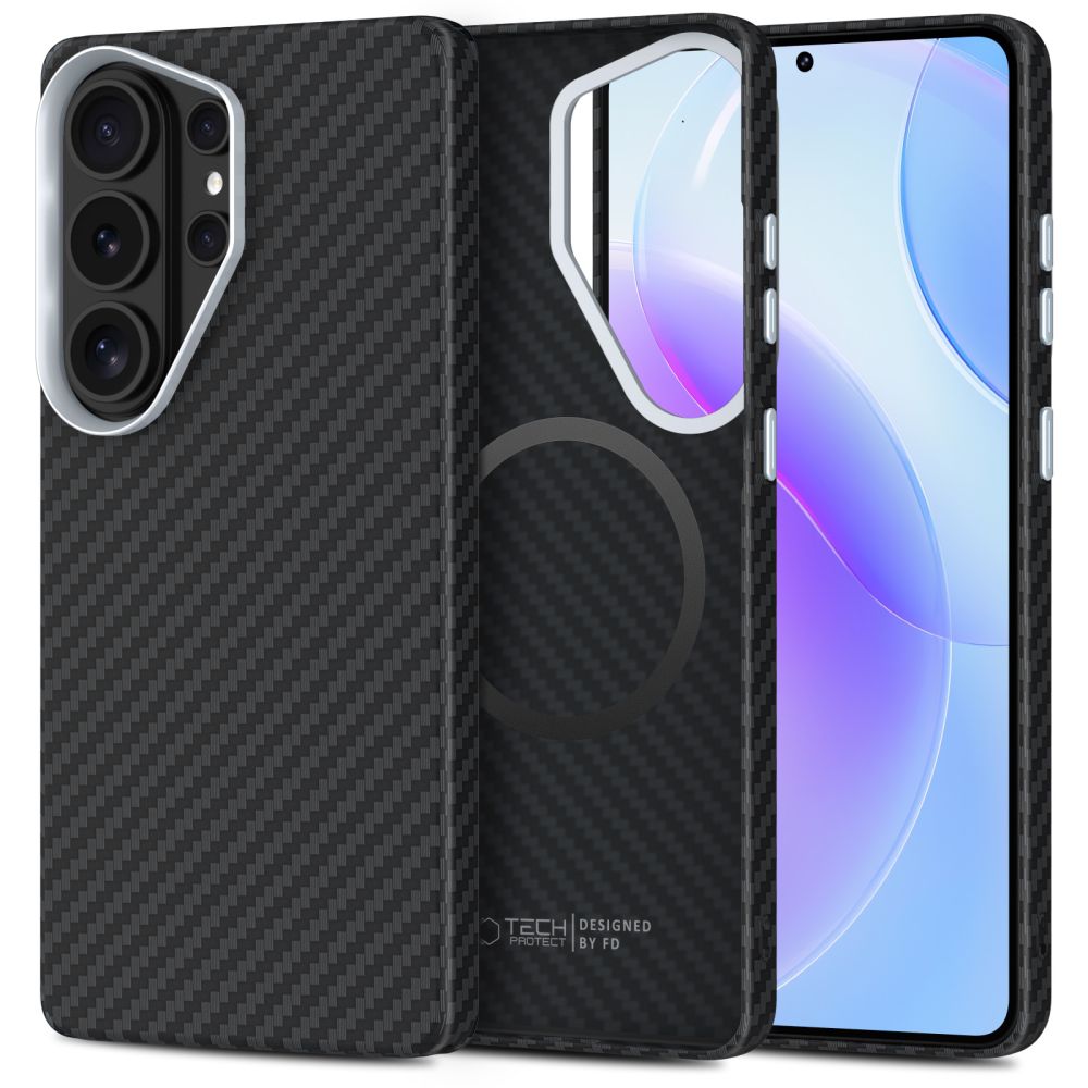 Tech-Protect Tech-Protect Galaxy S26 Ultra Skal MagSafe ION Carbon Svart - Teknikhallen.se