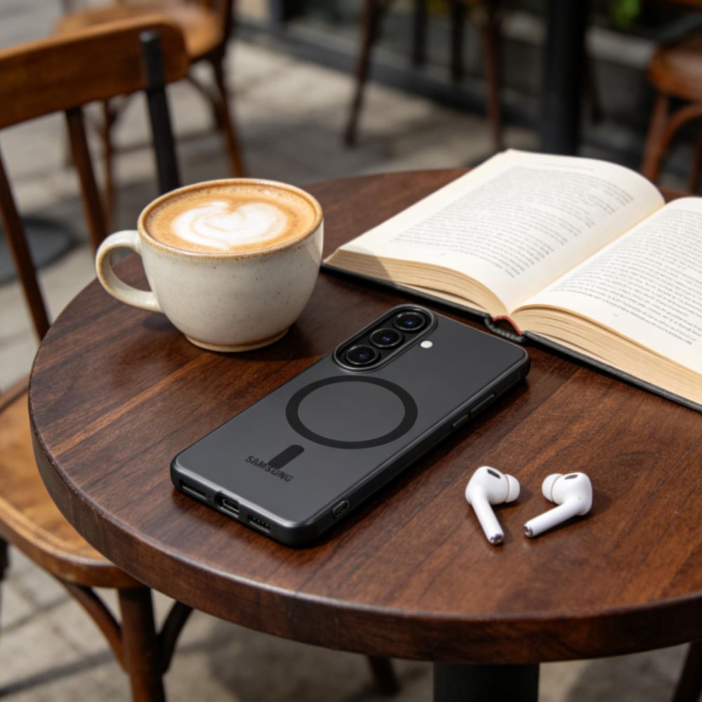 Tech-Protect Tech-Protect Samsung Galaxy S26 Skal MagSafe MagSlim Matt Svart - Teknikhallen.se