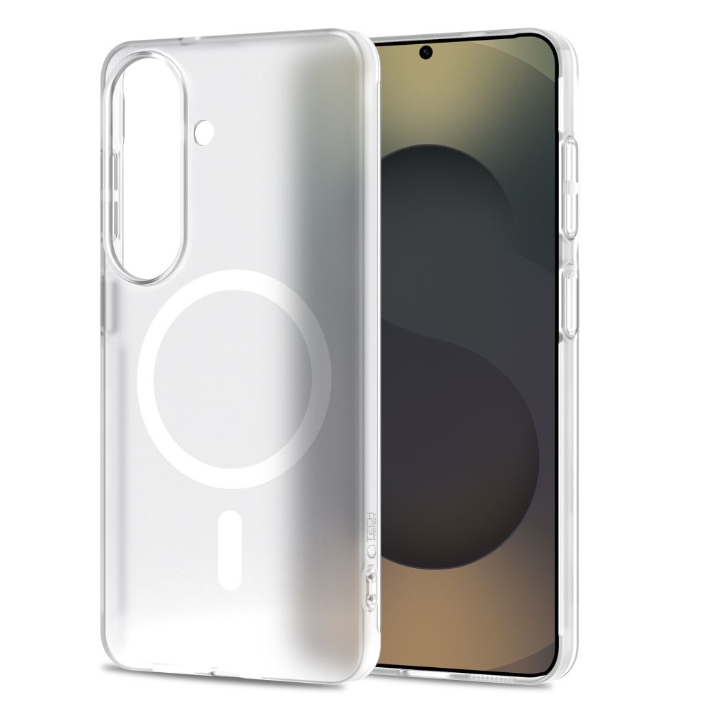 Tech-Protect Tech-Protect Samsung Galaxy S26 Skal MagSafe MagSlim Matt Vit - Teknikhallen.se