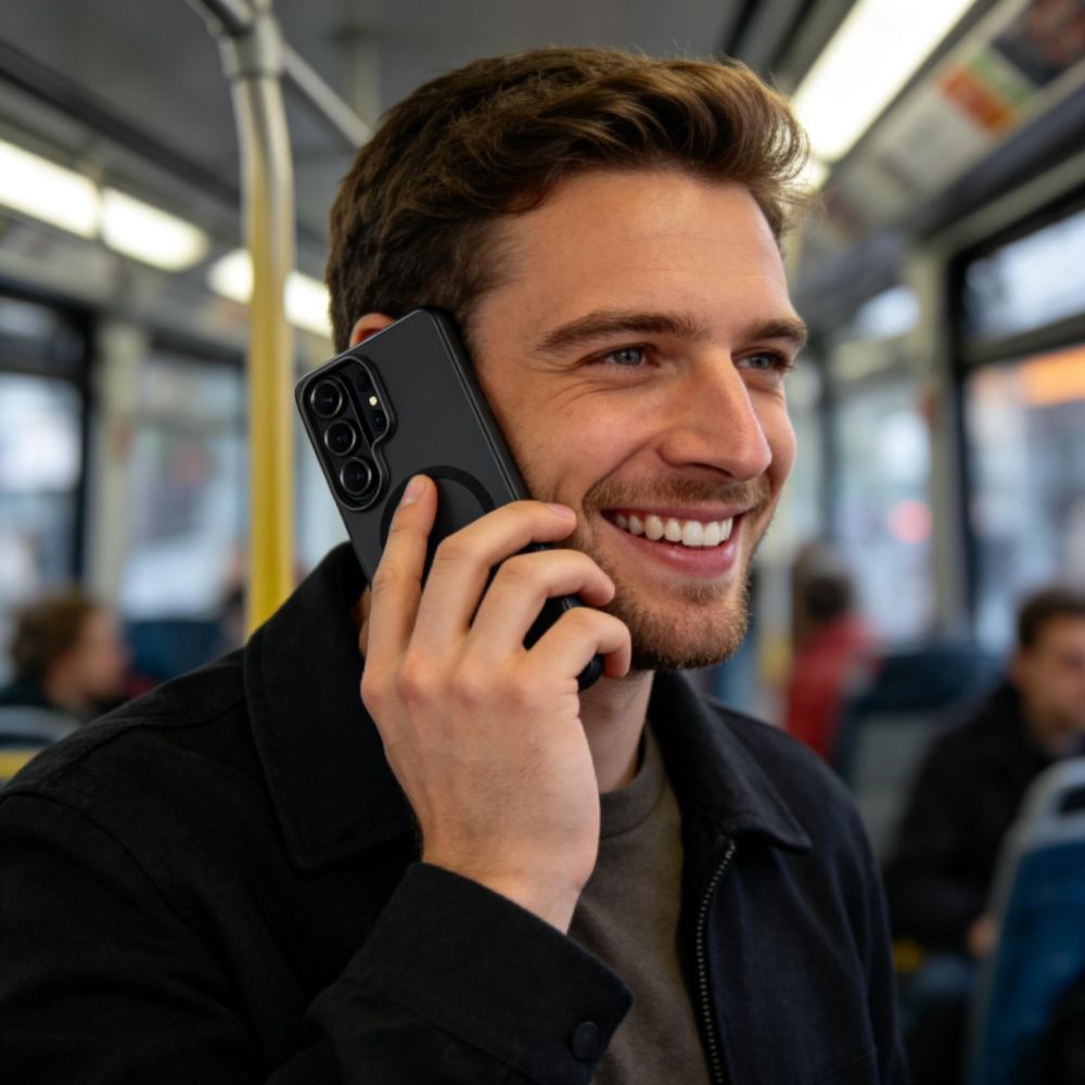 Tech-Protect Tech-Protect Galaxy S26 Ultra Skal MagSafe MagSlim Matt Svart - Teknikhallen.se