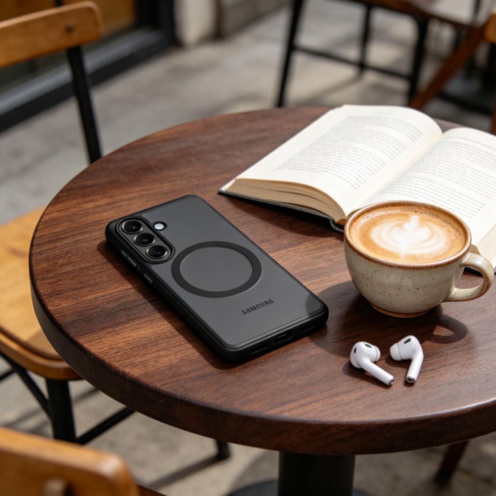 Tech-Protect Tech-Protect Galaxy S26 Plus Skal MagSafe MagPeak Matt Svart - Teknikhallen.se