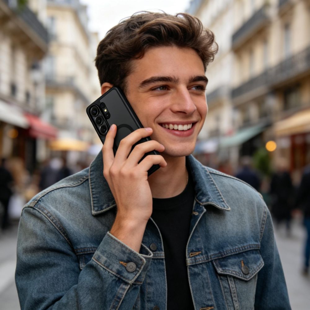 Tech-Protect Tech-Protect Galaxy S26 Ultra Skal MagSafe MagPeak Matt Svart - Teknikhallen.se